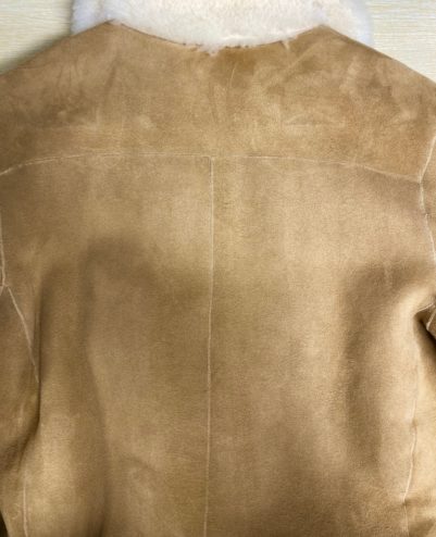 Dior suede jacket that has been corrected through proper suede cleaning